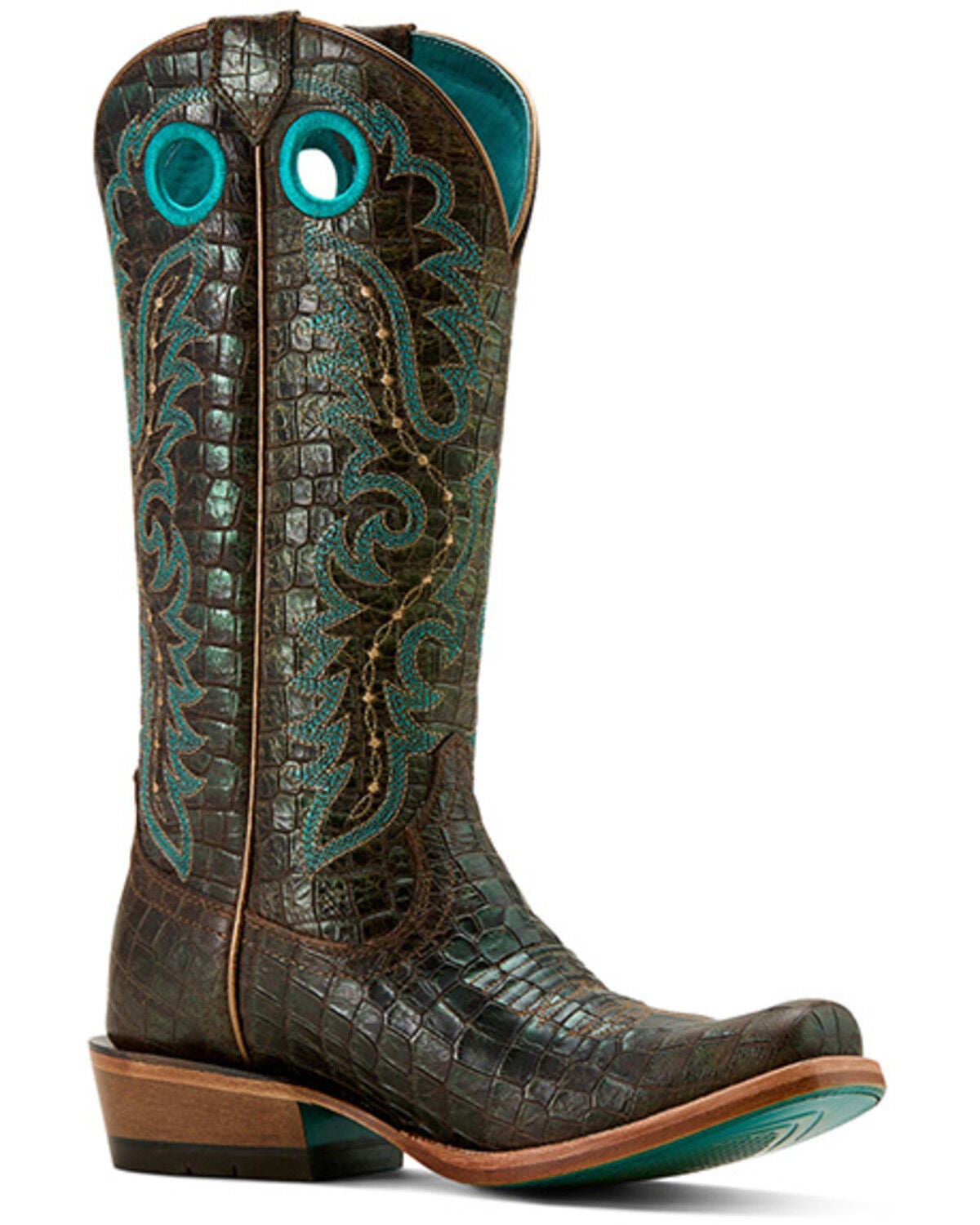 Ariat Women's Futurity Boon Tall Western Boots - Square Toe, Dark Brown, hi-res