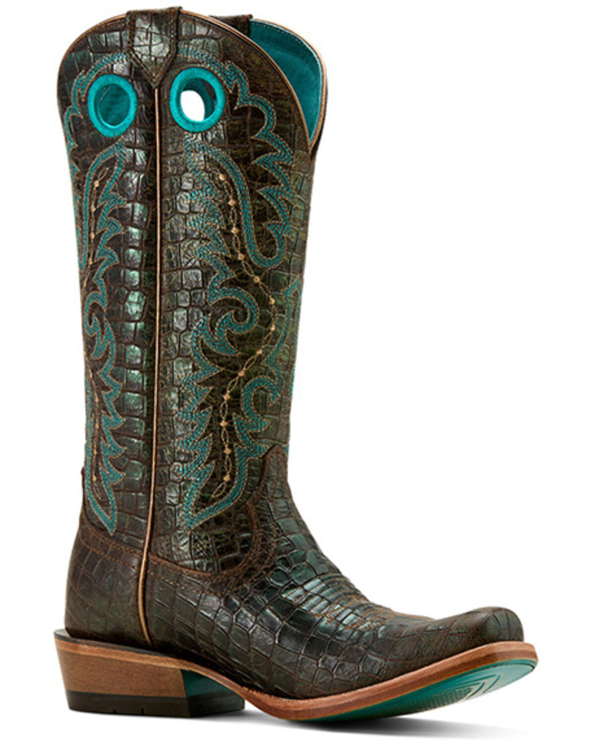 Image #1 - Ariat Women's Futurity Boon Tall Western Boots - Square Toe, Dark Brown, hi-res