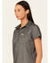 Image #2 - Ariat Women's Rebar Foreman Short Sleeve Polo Shirt, Charcoal, hi-res