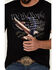 Image #3 - Cody James Men's Eagle Short Sleeve Graphic T-Shirt, Black, hi-res