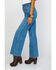 Image #3 - Free People Women's Seasons In The Sun Jeans, Blue, hi-res