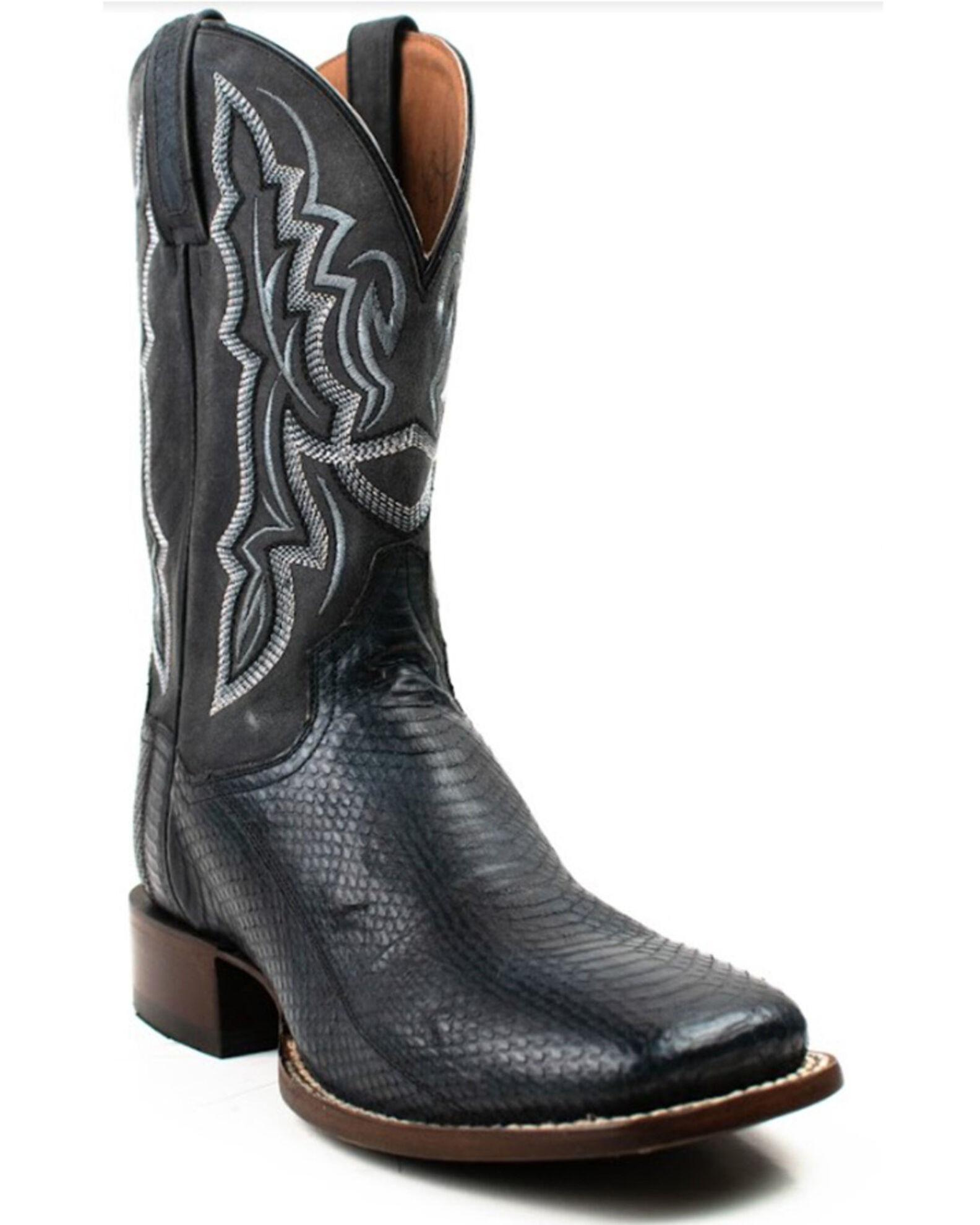 Dan Post Men's Exotic Snake Western Boots - Broad Square Toe