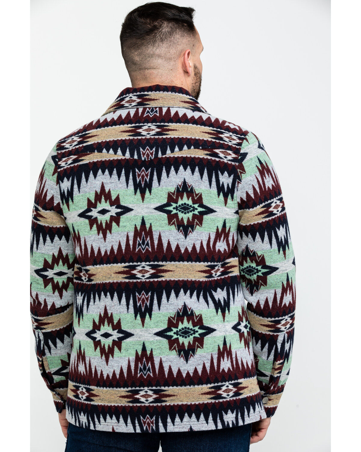 mens aztec wool jacket