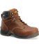 Carolina Men's 6" Waterproof Work Boots - Broad Toe, Brown, hi-res