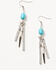 Image #1 - Idyllwind Women's Dangling Bone Metal Fringe Earrings, Silver, hi-res