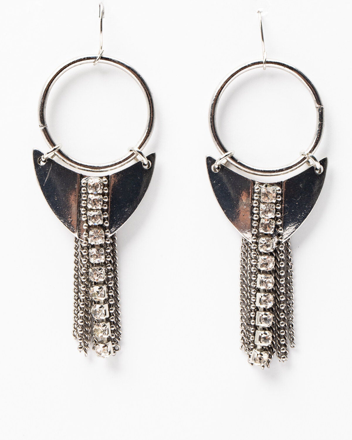 Image #1 - Idyllwind Women's Front Row Seats Drop Earrings, Silver, hi-res