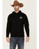 Howitzer Men's American Patriot Sons Of Liberty Graphic Hooded Sweatshirt , Black, hi-res