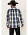 Image #4 - Cody James Men's Gallop Plaid Print Long Sleeve Button-Down Stretch Western Shirt - Tall, White, hi-res
