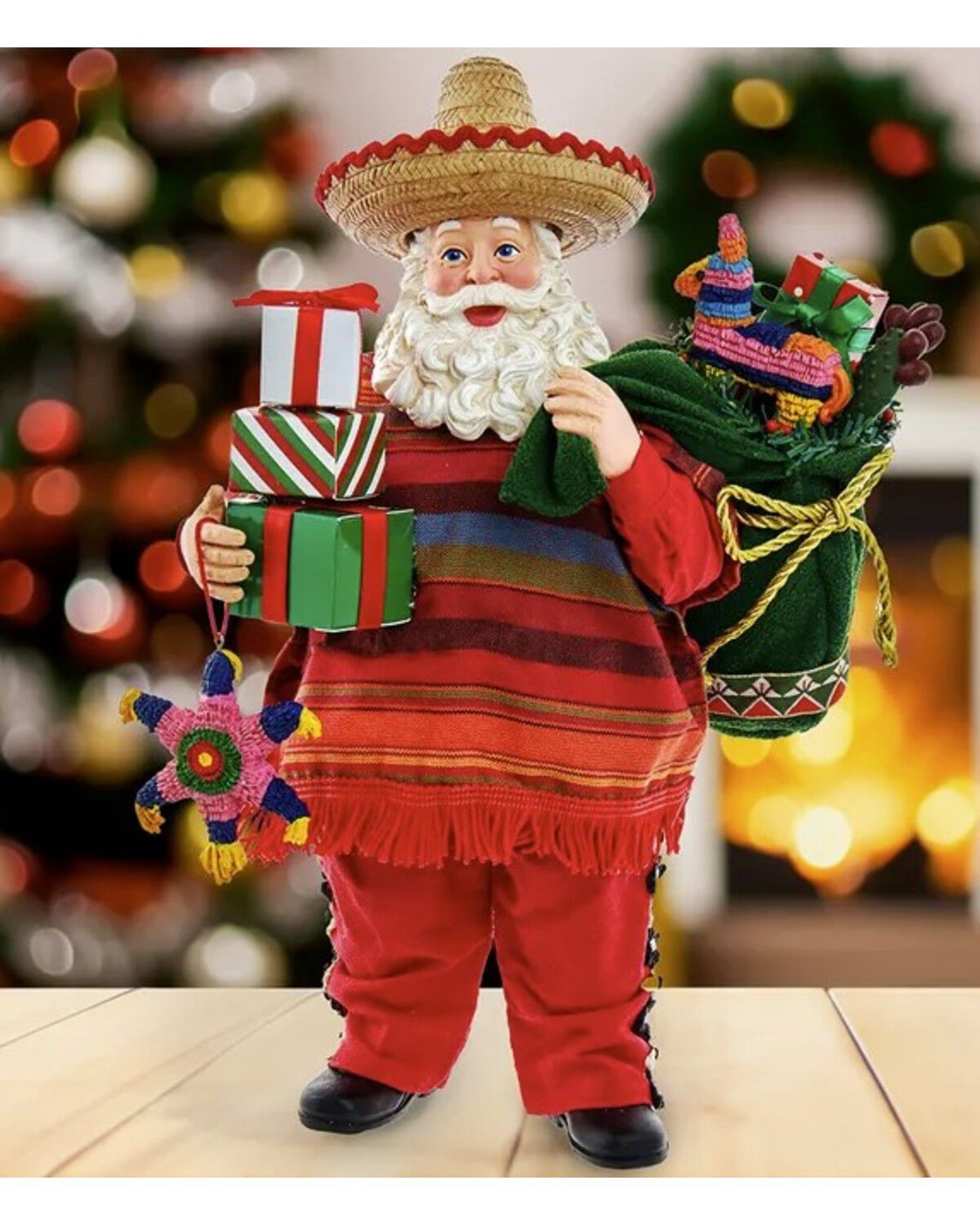 Image #7 - Kurt Adler 11" Fabriché™ Musical Mexican Santa, Multi, hi-res