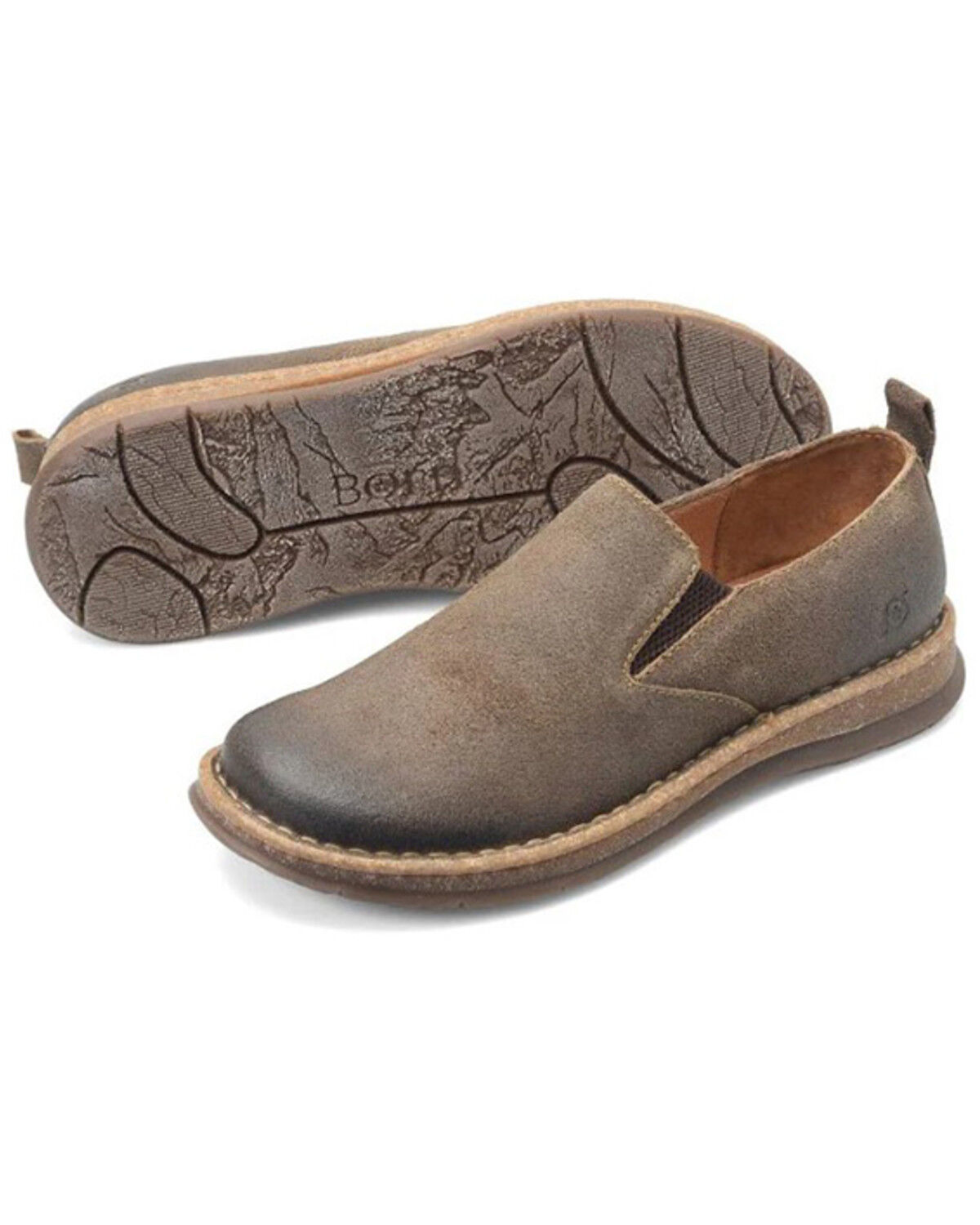 Image #4 - Born Men's Bryson Slip-On Casual Shoes, Taupe, hi-res