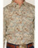 Image #3 - Gibson Trading Co Men's Feelin' Good Paisley Print Long Sleeve Snap Western Shirt - Tall, Aqua, hi-res