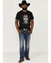 Image #2 - Cody James Men's Viva Mexico Muertos Skull Graphic Short Sleeve T-Shirt, Black, hi-res