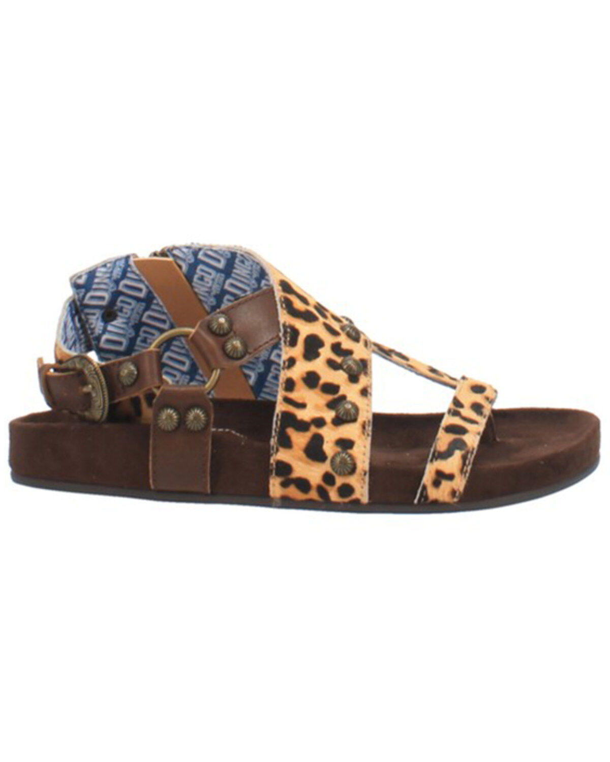 Image #2 - Dingo Women's Sage Brush Leopard Print Boho Sandals, Leopard, hi-res