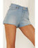 Idyllwind Women's High Risin' Wichita Wash Raw Edge Hem Denim Shorts, Super Light Wash, hi-res