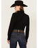 Image #4 - Ariat Women's Solid Long Sleeve Button-Down Performance Western Shirt, Black, hi-res