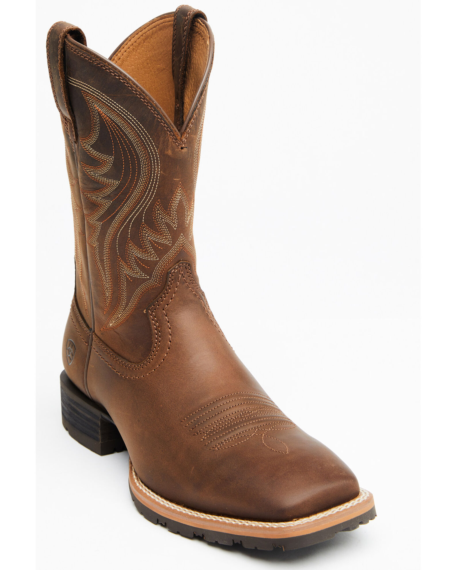 Men's Ariat Hybrid Rancher, Adult, Size: 11, Distressed Brown Leather
