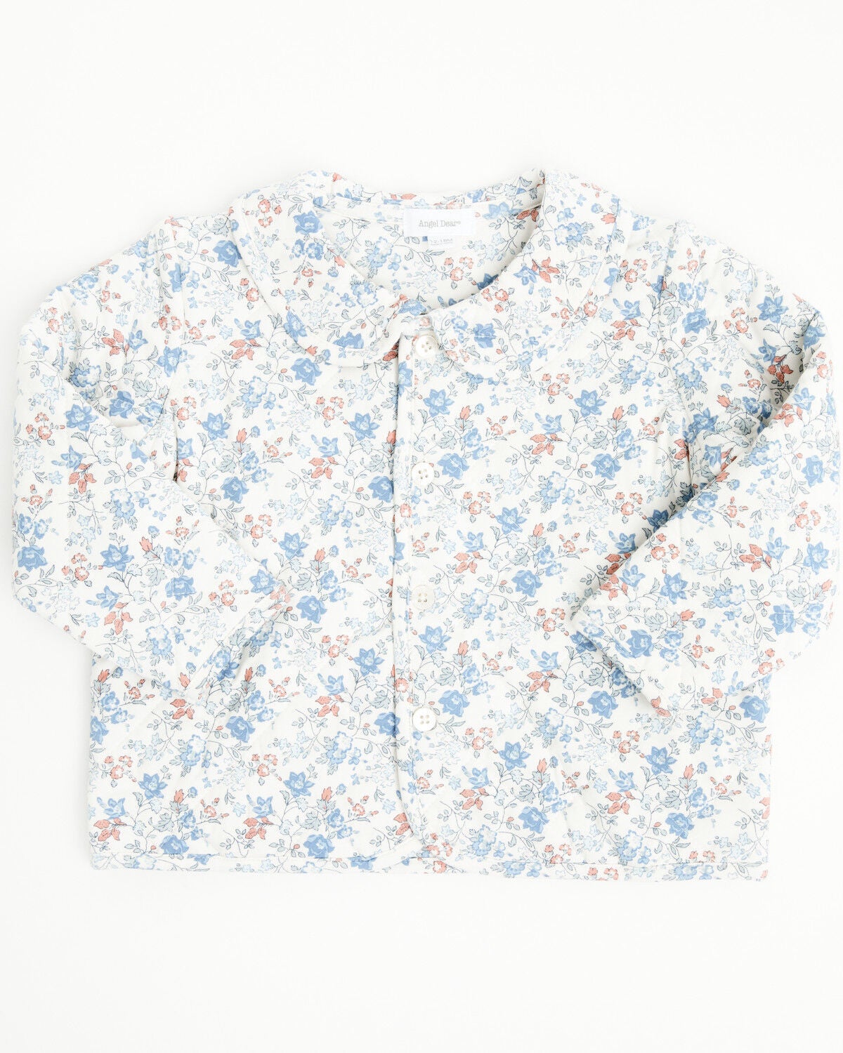 Angel Dear Infant Girls' Floral Quilted Jacket, Ivory, hi-res