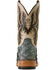 Image #3 - Ariat Men's Ashwood Exotic Pirarucu Western Boots - Broad Square Toe, Blue, hi-res