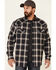 Image #1 - Cody James Men's Storm Front Bonded Large Plaid Long Sleeve Button-Down Western Flannel Shirt, Navy, hi-res