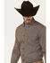 Cinch Men's Modern Fit Geo Print Long Sleeve Button Down Western Shirt, Brown, hi-res