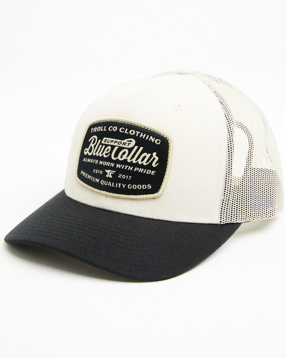 Troll Co Men's Worn Proud Ball Cap, Black, hi-res