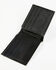 Cody James Men's Exotic Ostrich Leather Bifold Wallet, Black, hi-res