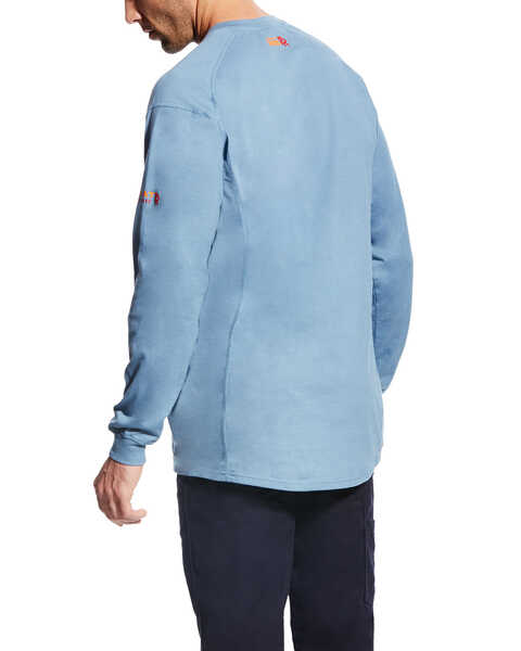 Image #2 - Ariat Men's FR Air Crew Long Sleeve Work Shirt , , hi-res