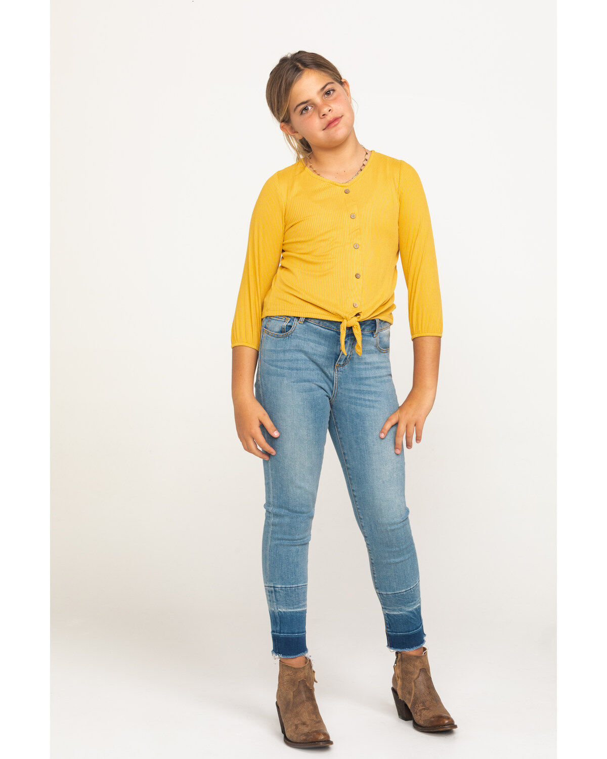 Girls mustard shirt clearance