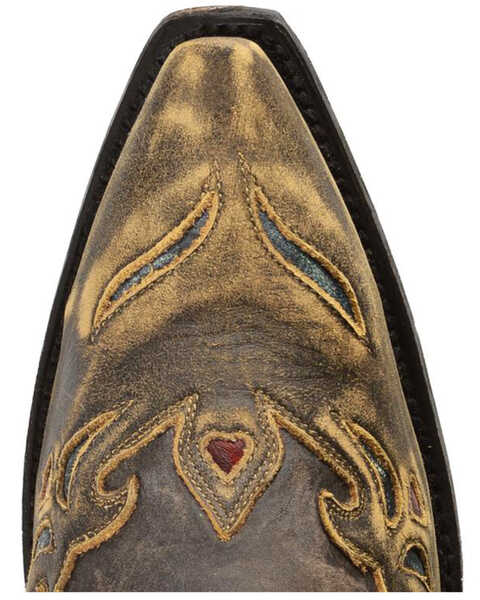 Image #6 - Dan Post Women's Blue Bird Wingtip Western Boots - Snip Toe, Copper, hi-res