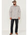 Image #2 - Moonshine Spirit Men's Kingston Stripe Snap Western Shirt, Grey, hi-res