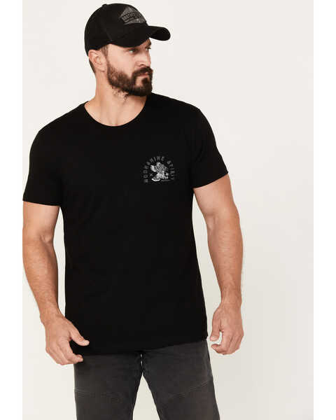 Moonshine Spirit Men's Arch Graphic Short Sleeve T-Shirt, Black, hi-res