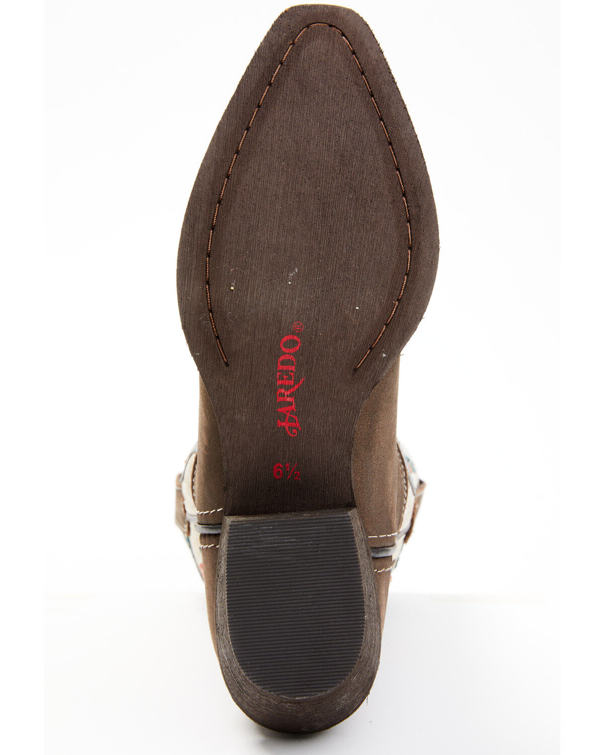 Image #7 - Laredo Women's Western Fashion Boots - Snip Toe, Cream/brown, hi-res