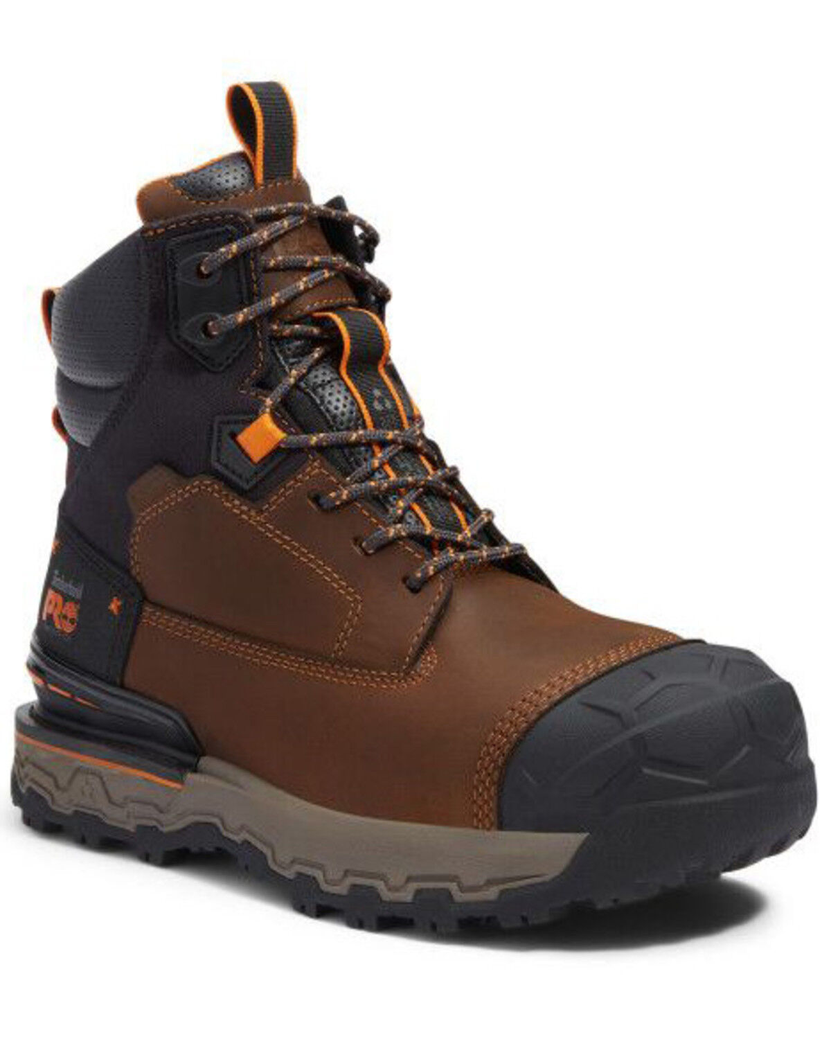 Image #1 - Timberland Men's 6" Boondock Ultralight Waterproof Work Boots - Composite Toe, Brown, hi-res