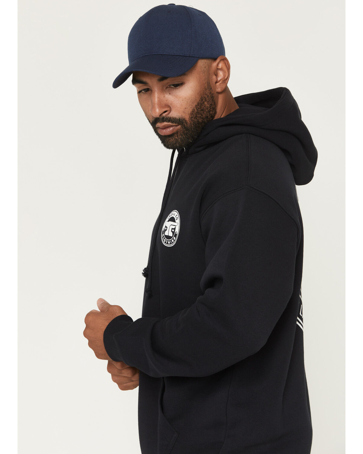 Image #4 - Troll Co Men's Skilled Labor Isn't Cheap Hooded Sweatshirt, Black, hi-res