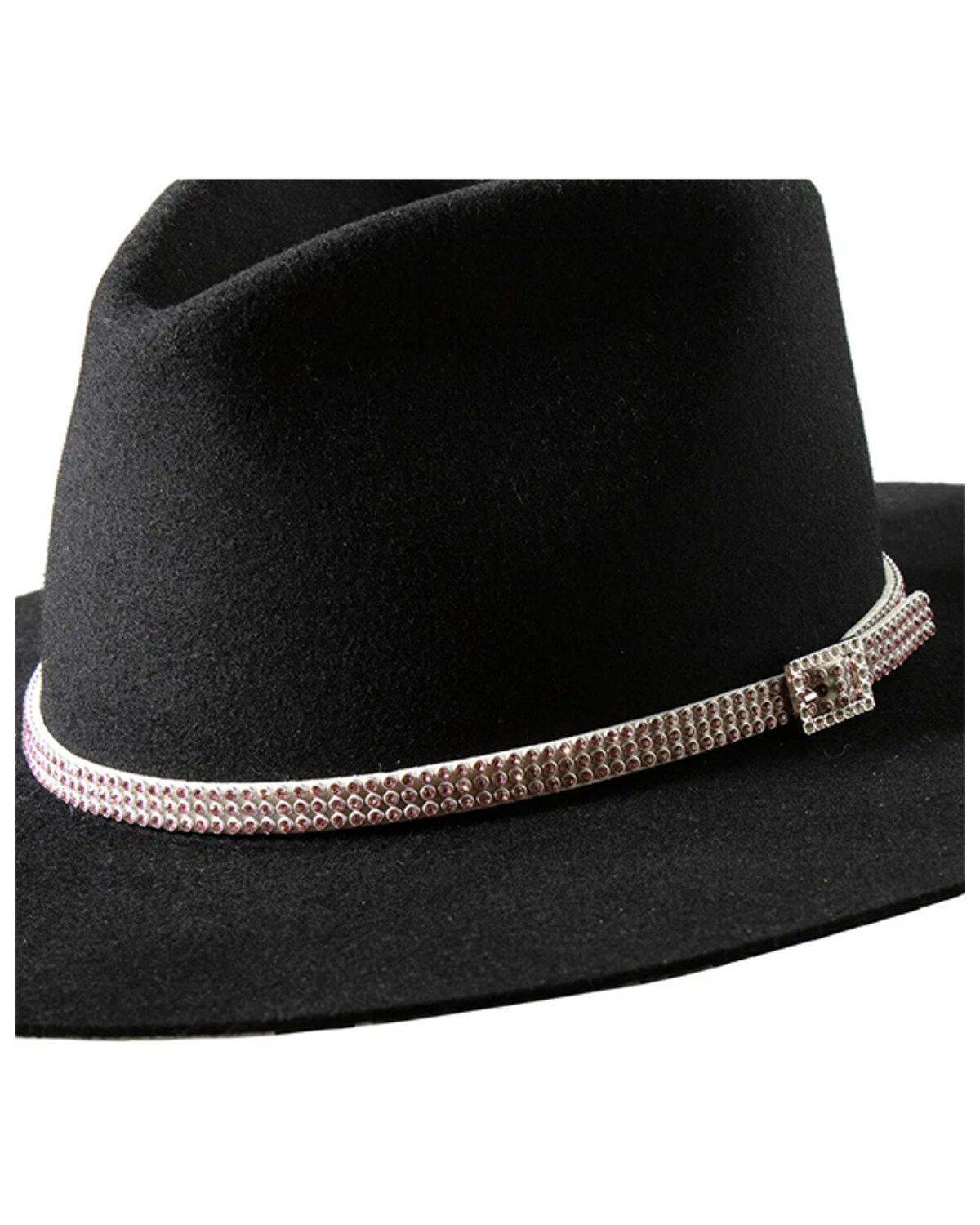 Image #1 - Shyanne Women's Embellished Buckle Hat Band, Pink, hi-res
