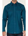 Cody James Men's FR Geo Print Long Sleeve Snap Work Shirt , Blue, hi-res