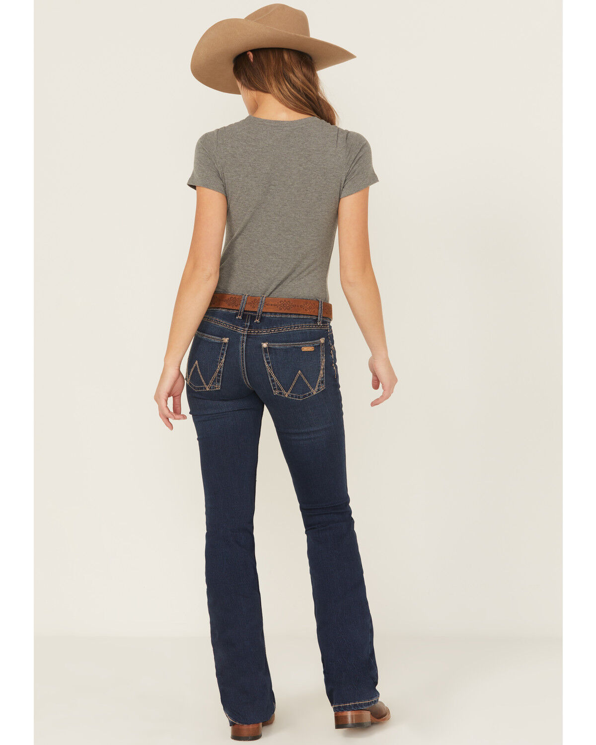 Image #3 - Wrangler Retro Women's Mid-Rise Boot Cut Jeans, Indigo, hi-res