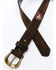 Shyanne Girls' Heart Leather Belt, Brown, hi-res