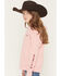Image #2 - Ariat Girls' Boot Barn Exclusive Logo Hoodie, Pink, hi-res
