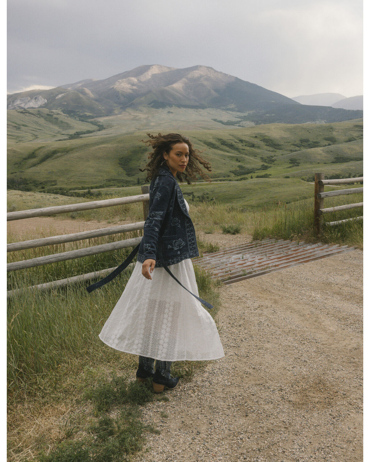 Image #1 - Idyllwind Women's Lauren Rose Cardigan Sweater, Indigo, hi-res