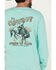 Image #4 - Cinch Men's Cowboy State of Mind Long Sleeve Graphic T-Shirt, Turquoise, hi-res