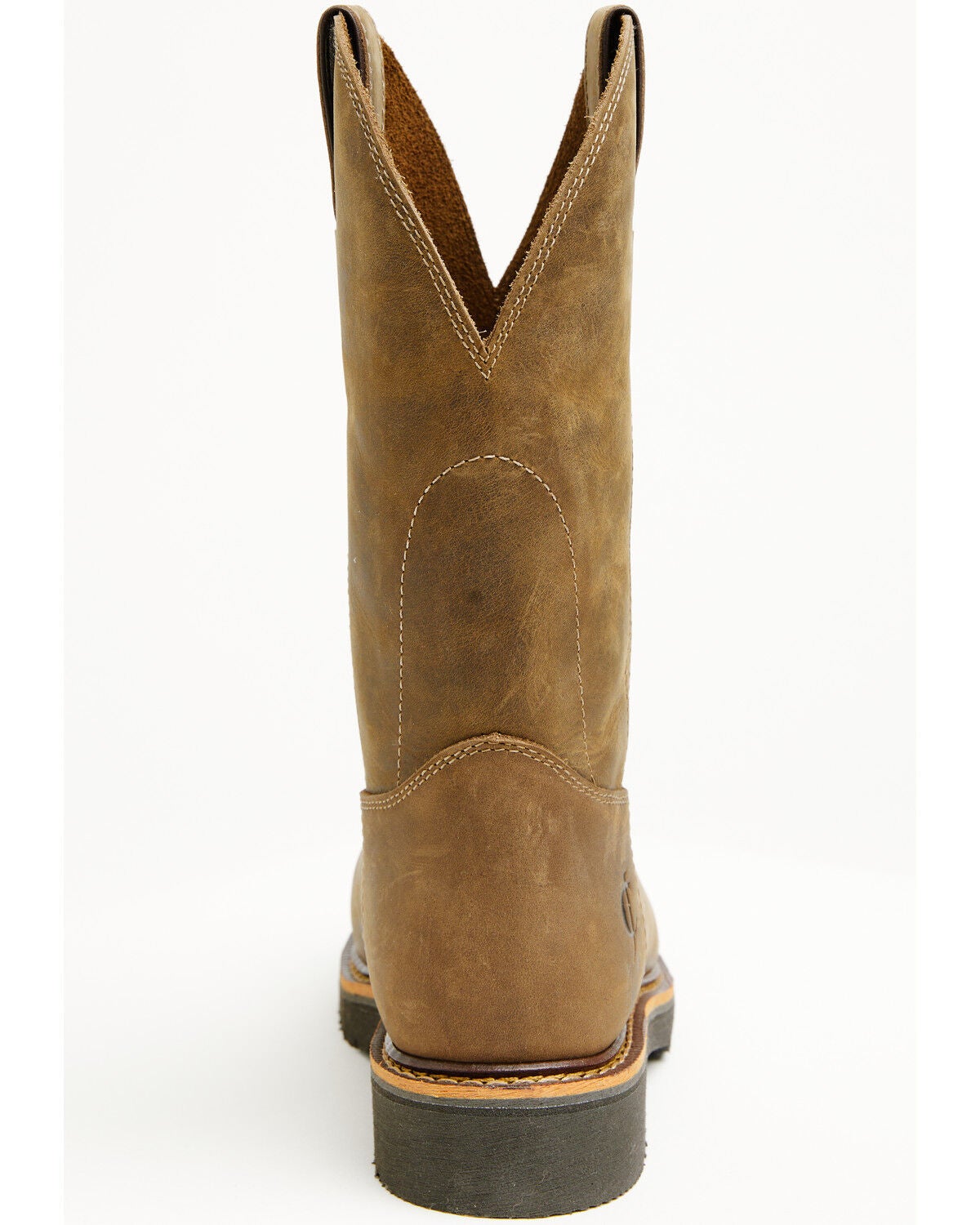 Image #5 - Cody James Men's Pull-On Work Boots - Soft Toe, Brown, hi-res