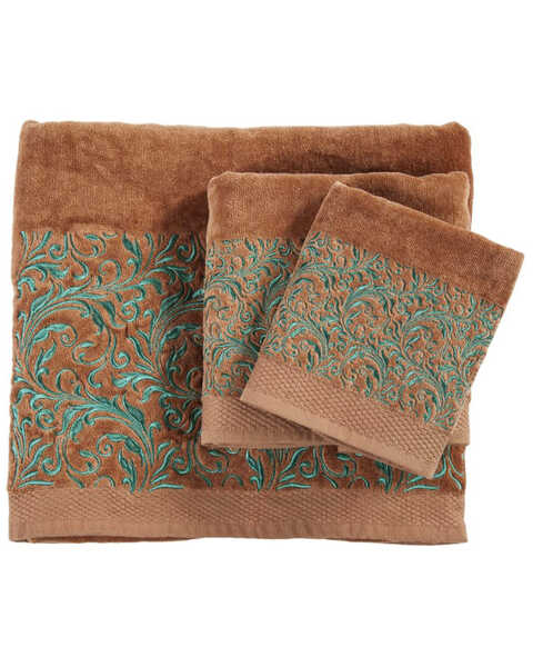 Image #1 - HiEnd Accents Wyatt Embroidered Towel Set - 3 Pieces , , hi-res