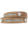 Image #2 - Ariat Men's Aztec Concho Belt, Natural, hi-res