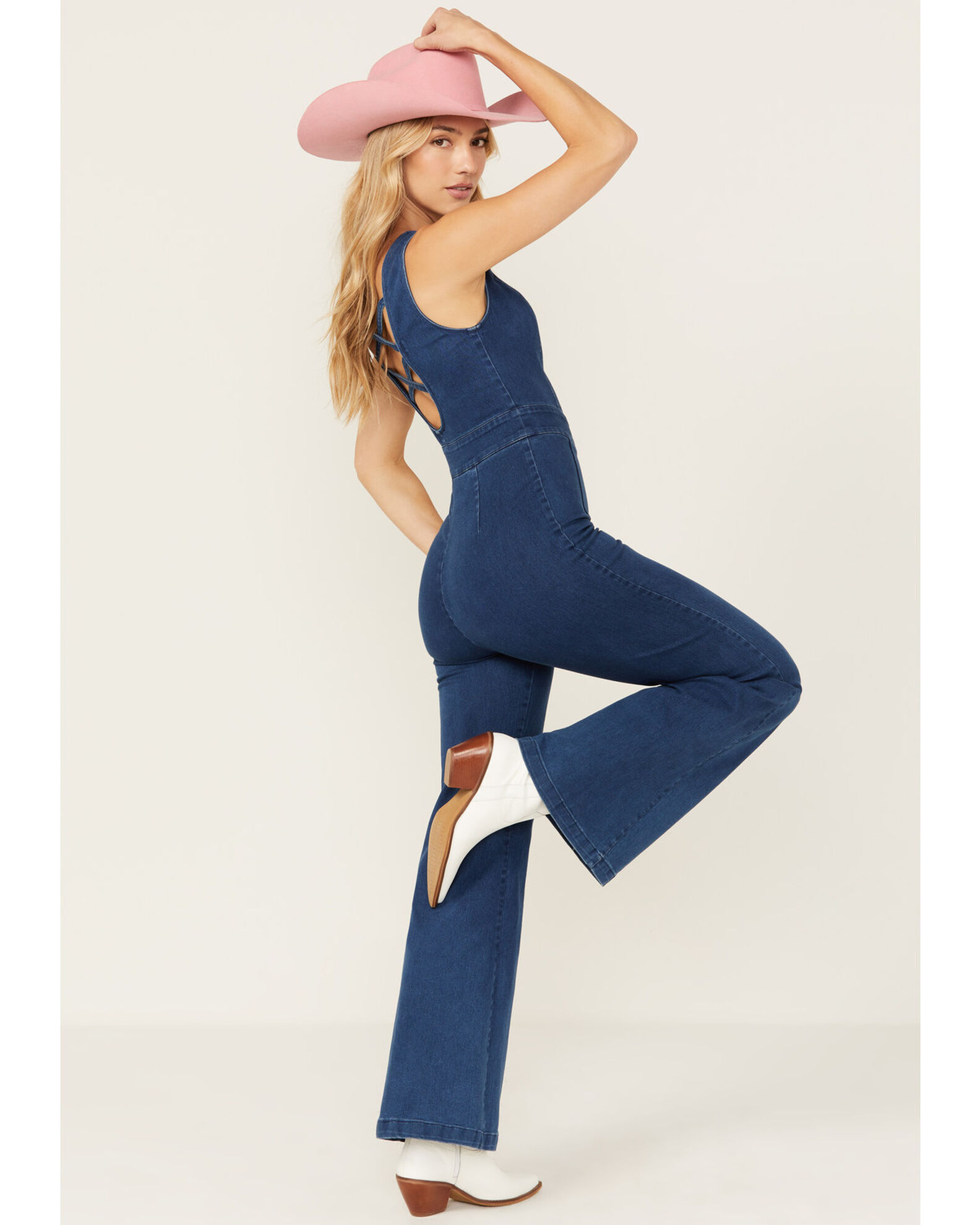 Denim jumpsuit jcpenney hot sale