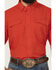 Image #3 - Ariat Men's VenTek Outbound Solid Short Sleeve Button-Down Western Shirt, Red, hi-res