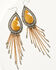 Cowgirl Confetti Women's American Honey Hair-On Chain Fringe Earrings, Silver, hi-res