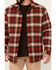 Flag & Anthem Men's Morrison Plaid Quilted Button Down Western Shirt Jacket , Rust Copper, hi-res