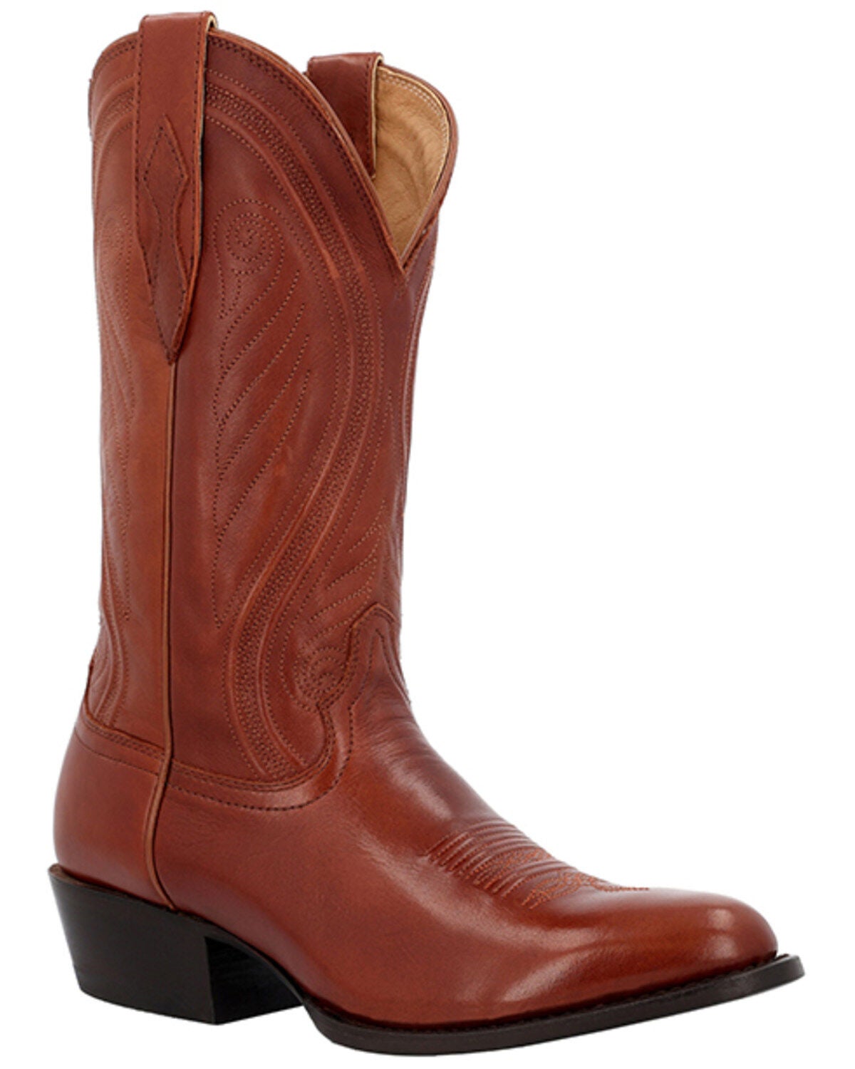 Image #1 - Durango Men's Santa Fe&trade; Sienna Western Boots - Round Toe, Rust Copper, hi-res