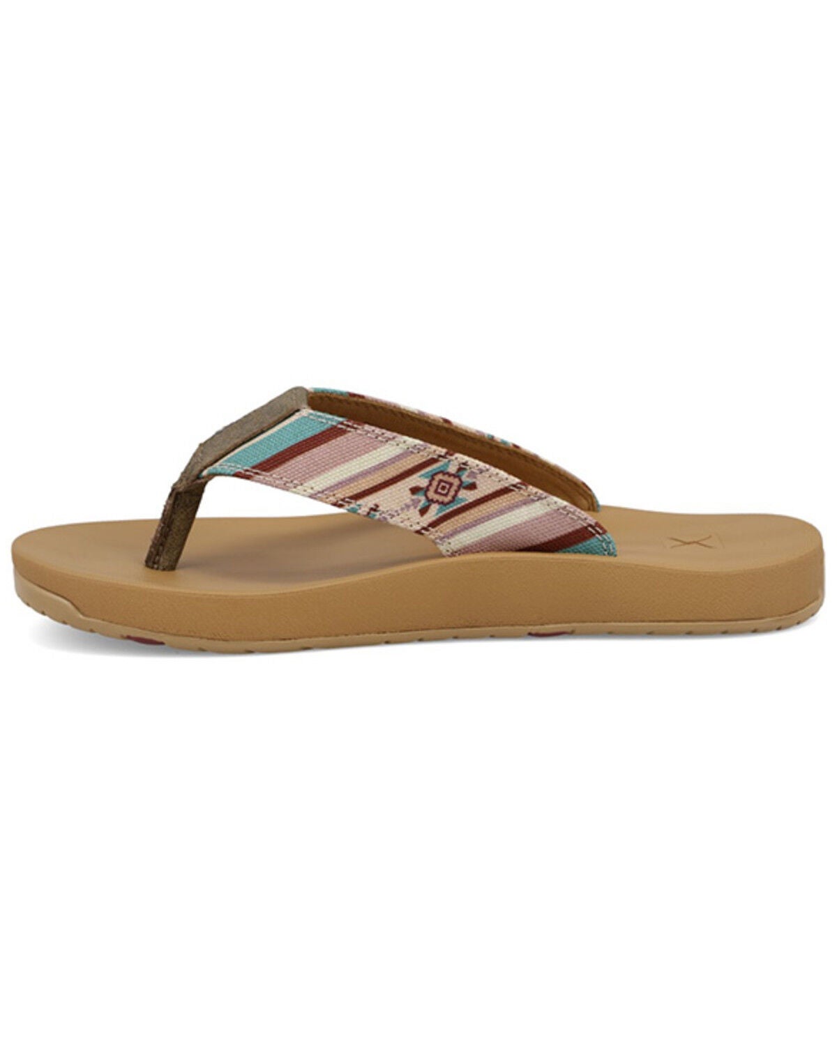 Image #3 - Twisted X Women's  Hooey&reg; Flip Flops, Mauve, hi-res